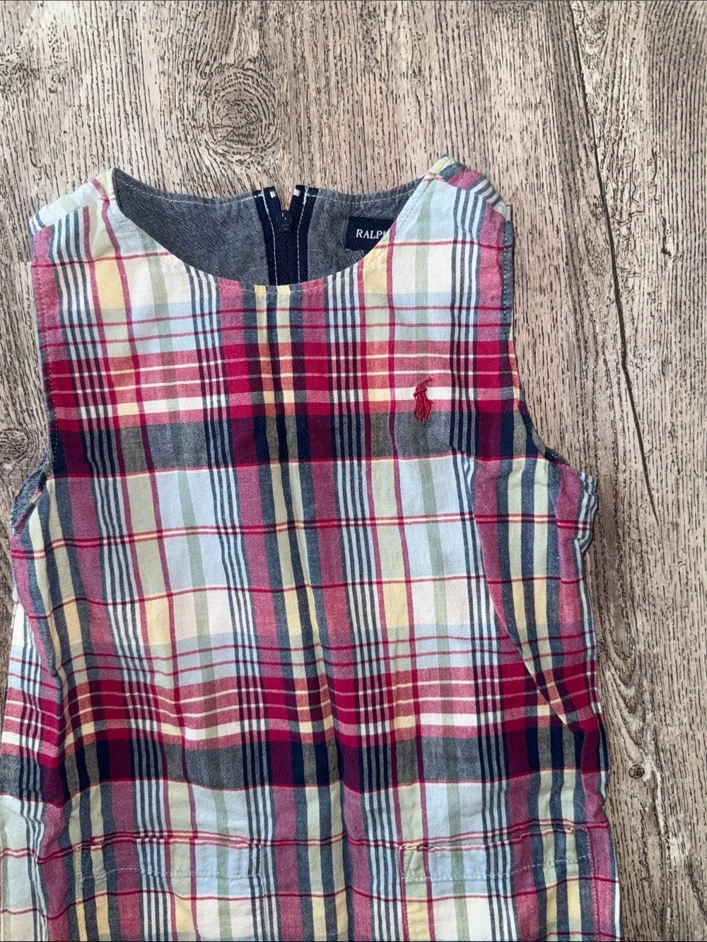 Ralph Lauren Girls Plaid Shift Dress in Red, Blue, Green, Yellow